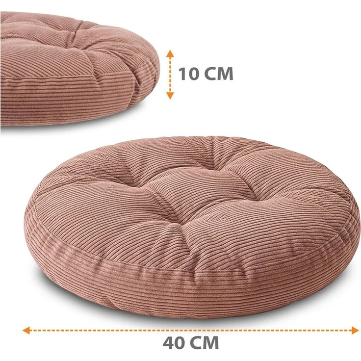 Amazinggirl Stuhlkissen Sitzkissen rund 40 cm Kissen Sitzpolster Sitzauflage Polster für Stuhl – Bild 2
