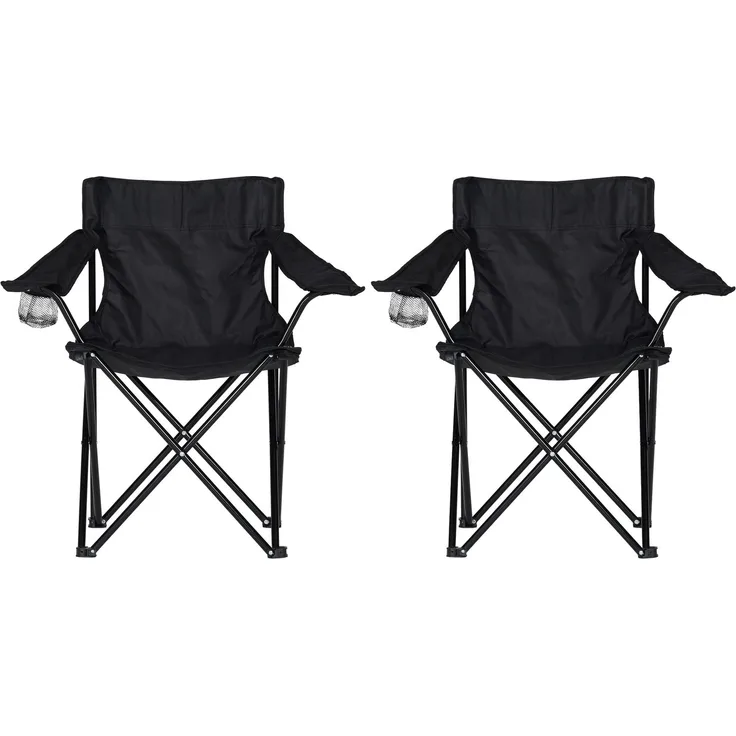 Brixy 2er-Set Klappstühle – Black