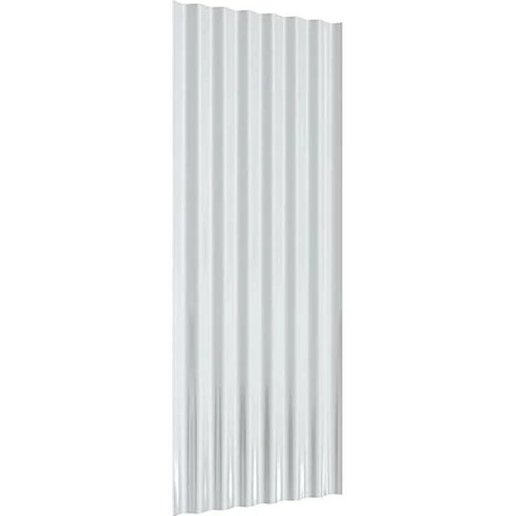 vidaXL Dachpaneele 12 Stk. Verzinkter Stahl Grau 100x36 cm 319143 – Bild 6