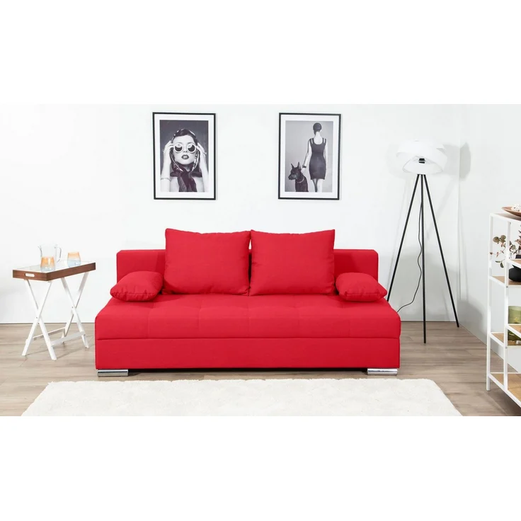 COLLECTION AB Schlafsofa Tania, B: 194 cm, Liegel. 140x194 cm, komfortabler Sitzkomfort: Federkern-Polsterung, inklusive Rückenkissen – Bild 1