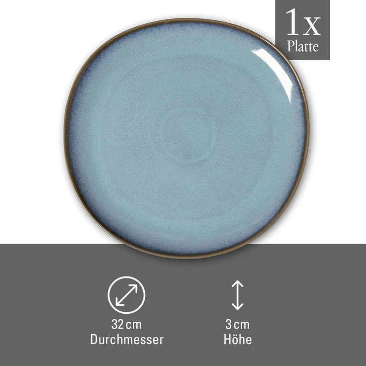 like. by Villeroy & Boch Lave glacé Servierplatte ø 32 cm - DS – Bild 4