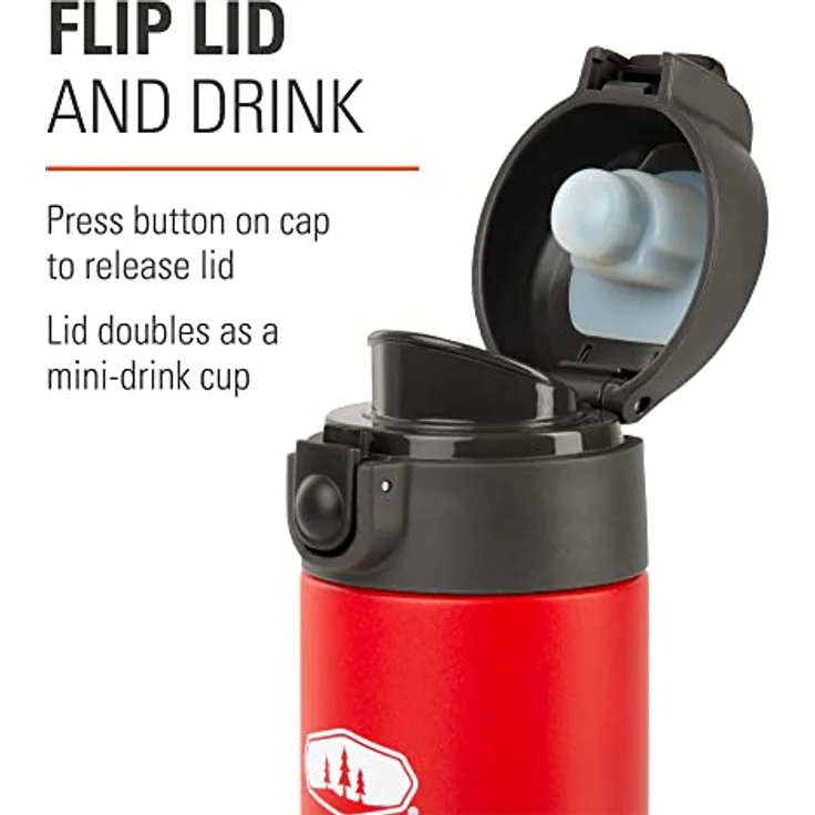 GSI Outdoors Microlite FLIP 500 Haute RED, Thermoskanne aus Edelstahl, 500 ml – Bild 4