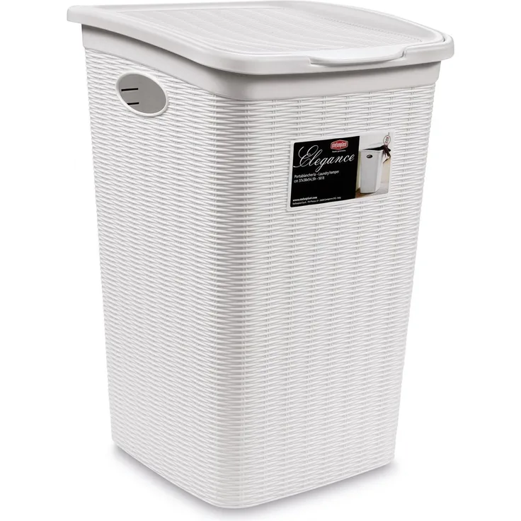 Wäschekorb ELEGANCE 50 L Wäschebox Wäschetruhe Wäschesammler Wäschebehälter NEU