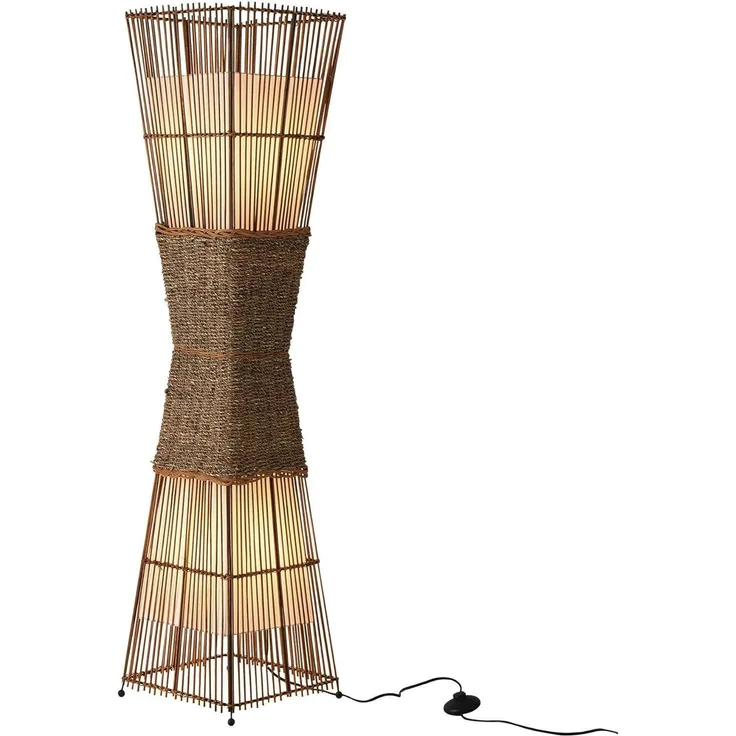 Stehleuchte SKOV 36282 Ø30CM 2 flammig, E27 Bambus, Rattan