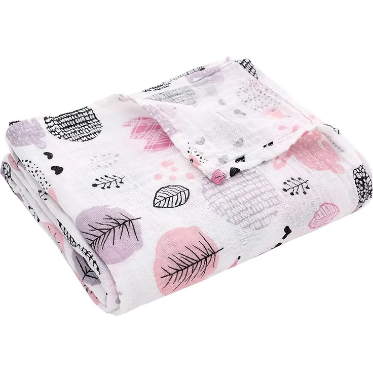 Musselin Babydecke Kuscheldecke Sommer Baumwolle Baby Mädchen Junge einlagig 100x140 cm