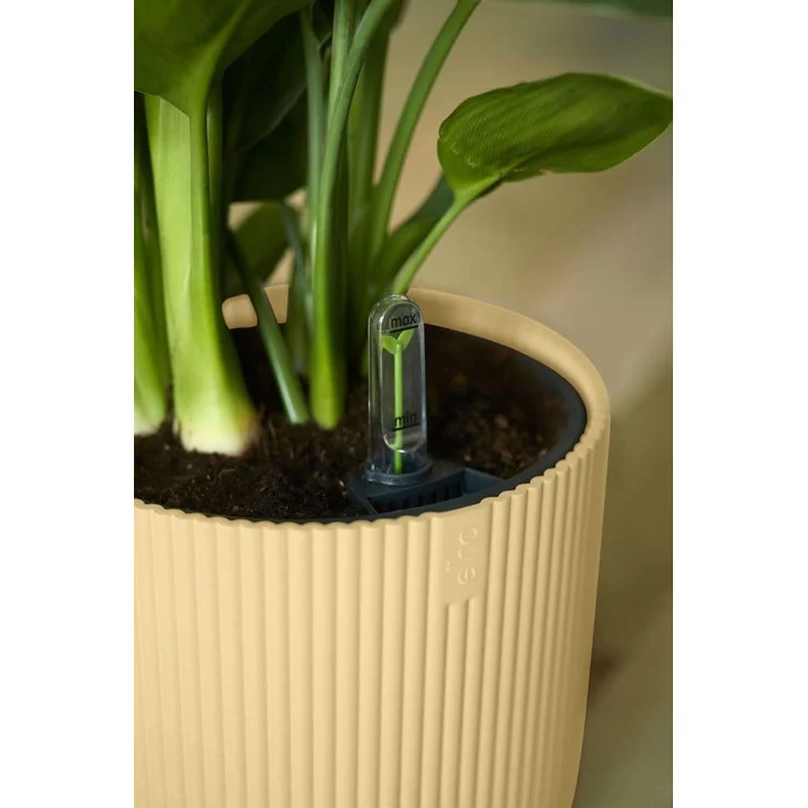 elho Vibes Fold Rund 14 Pflanzentopf - Blumentopf für Innen - 100% recyceltem Plastik - Ø 14.1 x H 12.9 cm - Gelb/Buttergelb – Bild 8