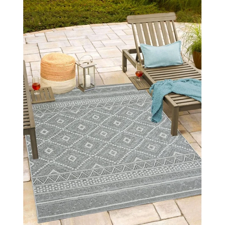 the carpet Teppich Calgary, rechteckig, Höhe: 1 mm, moderner robuster In und Outdoor Teppich – Bild 1