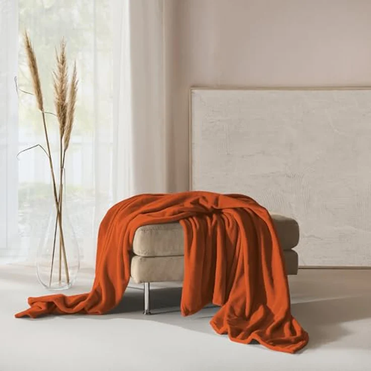 Wohndecke Wohndecke "Salerno", Erwin Müller, Teddy-Fleece Uni – Bild 5