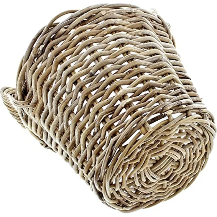 Pflanzkorb "Rattan" groß, Ø 40x30 cm Blumentopf, Pflanztopf, Pflanzkübel für Draußen, Blumenkübel – Bild 5