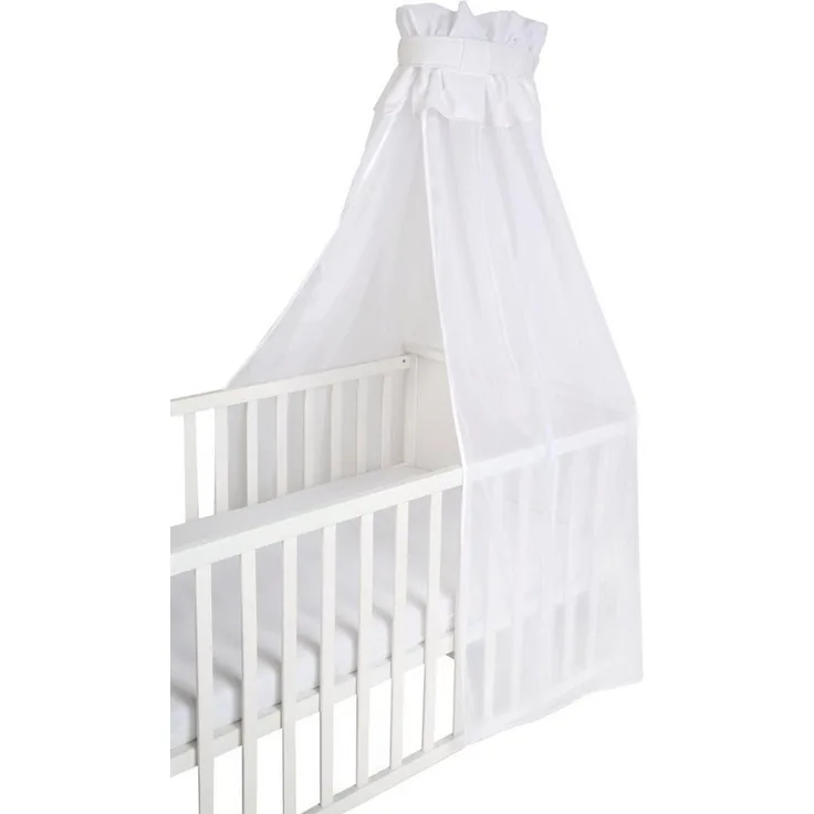 roba Babybett Himmel - 160 x 250 x 0,5 cm - 16 % Baumwolle & 84 % PES - Weiß
