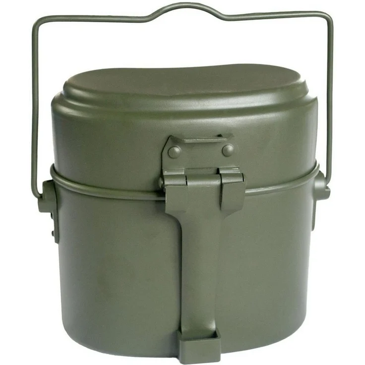 normani Geschirr-Set Bundeswehr Essgeschirrset Camping Kochgeschirr (4-tlg), 1 Personen, Edelstahl, Camping Geschirr Essgeschirr Outdoor Besteck Kochgeschirr – Bild 3