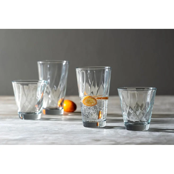 LEONARDO Gläser-Set Trinkglas-Set TWIST, 12-teilig, Glas, Becher-Set, spülmaschinengeeignet – Bild 4