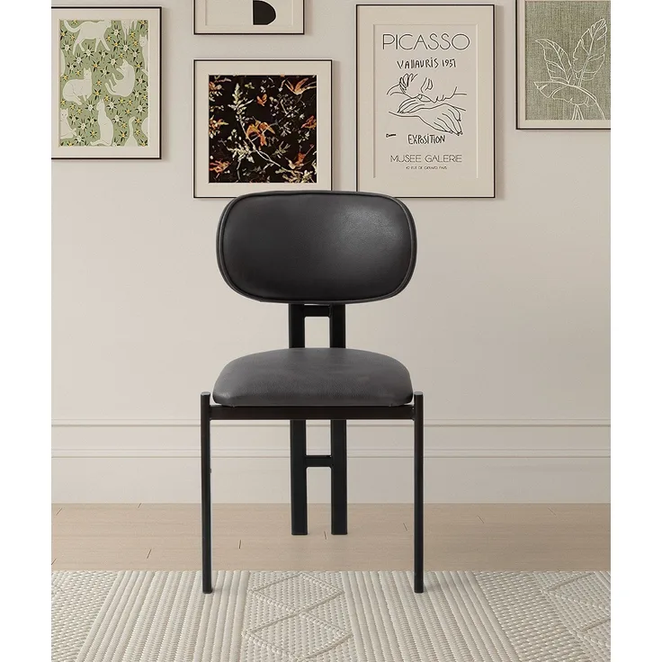 Skye Decor 'Muriz - 4962' Stuhlset (2-teilig), Anthrazit / Schwarz, 43 x 83 x 47,5 cm