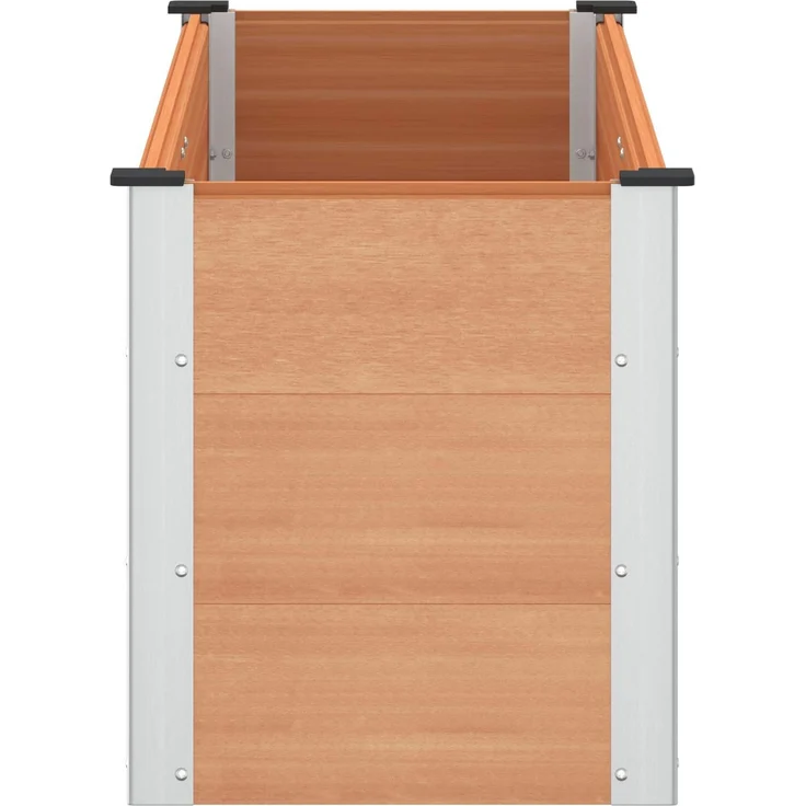 vidaXL Hochbeet Braun 150 x 50 x 54 cm WPC und Aluminium 42039000 – Bild 4