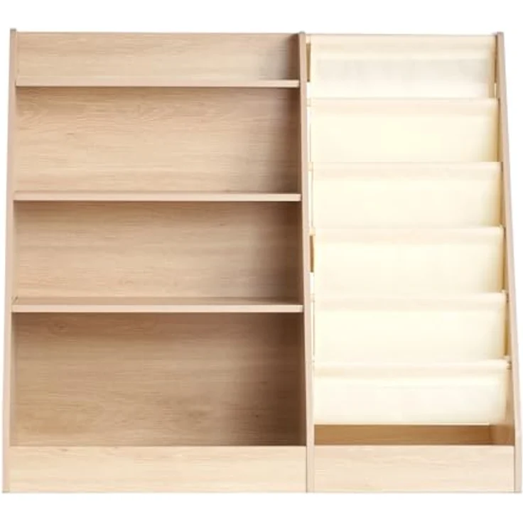 VEVOR 4-stöckiges Bücherregal aus Holz für Kinder, Sechsstöckiges Bücherregal, Baby-Aufbewahrungsregal, Bücher- und Spielzeug-Organizer-Schrank, für Kinderzimmer, Spielzimmer, Kindergarten – Bild 10