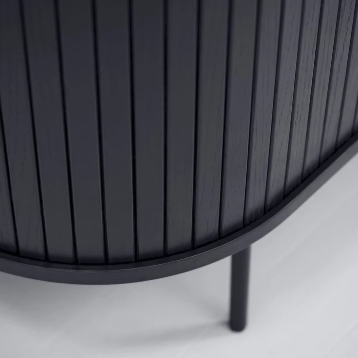Sideboard >Nerja< in Schwarz - 140x76x45 (BxHxT) – Bild 7