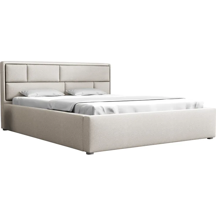 Mirjan24 'Deco' Polsterbett mit Lattenrost, Beige, 120x200 cm, true