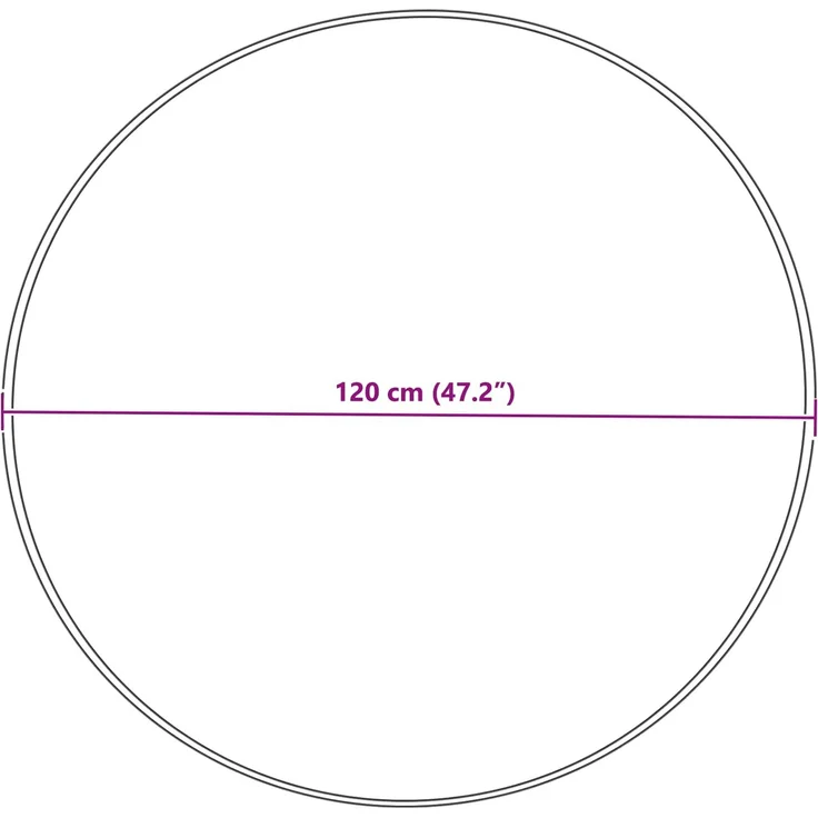vidaXL Teppich aus Kunstschaffell TAFALLA Creme Ø 120 cm Polyester 42021515 – Bild 10