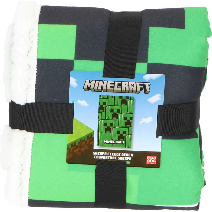 Minecraft Sherpa-Fleece-Decke 100 x 150 cm für Kinderzimmer und mehr – Bild 3