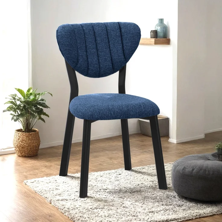 Skye Decor 'Elma - Navy Blue' Stuhl, Marineblau, 47 x 85 x 45 cm – Bild 1