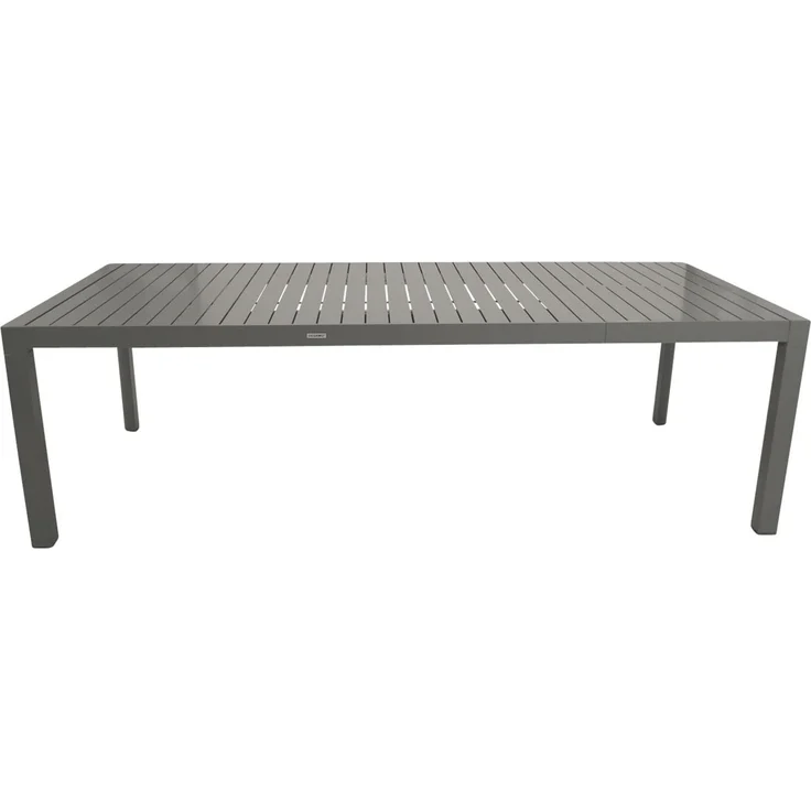 DEGAMO BAGO XL Garten-Ausziehtisch, Aluminium, silbergrau,195/255x120cm – Bild 5