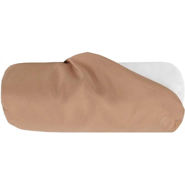 Bestlivings Bezug für Nackenrolle 10x25cm ( BxL ) Bezug in Braun, in vielen Farben – Bild 1