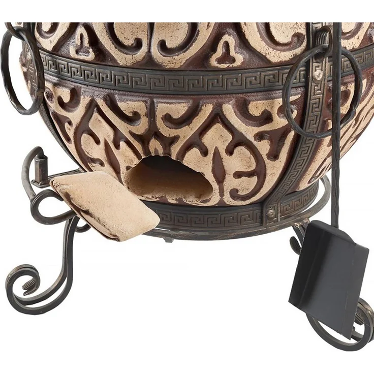 Tandoor Attika Lehmofen aus Schamott mit Zubehör Classic 7-teilig – Bild 9
