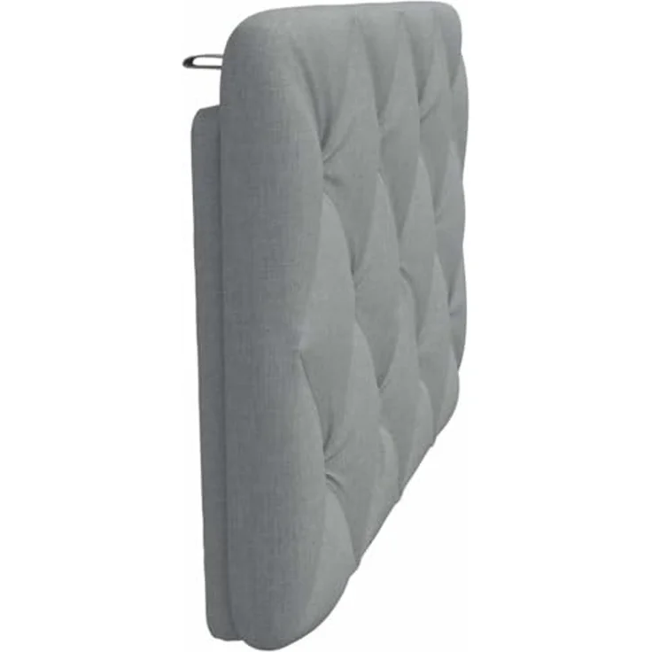 vidaXL Bett Kopfteil-Kissen Hellgrau 80 cm Stoff (1-tlg) – Bild 5