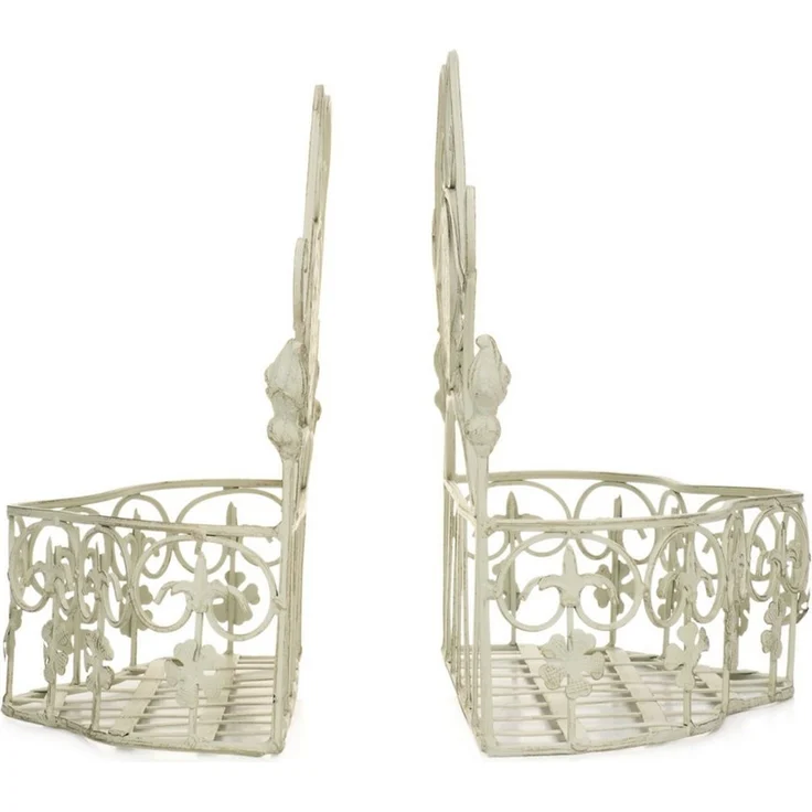 Moritz Blumentopf Pflanzkörbe Metall Wandkörbe 2er Set Pflanzkorb Landhausstil Shabby, Dekoration für In- und Outdoor für Pflanzen und Blumen Verzierungen – Bild 4