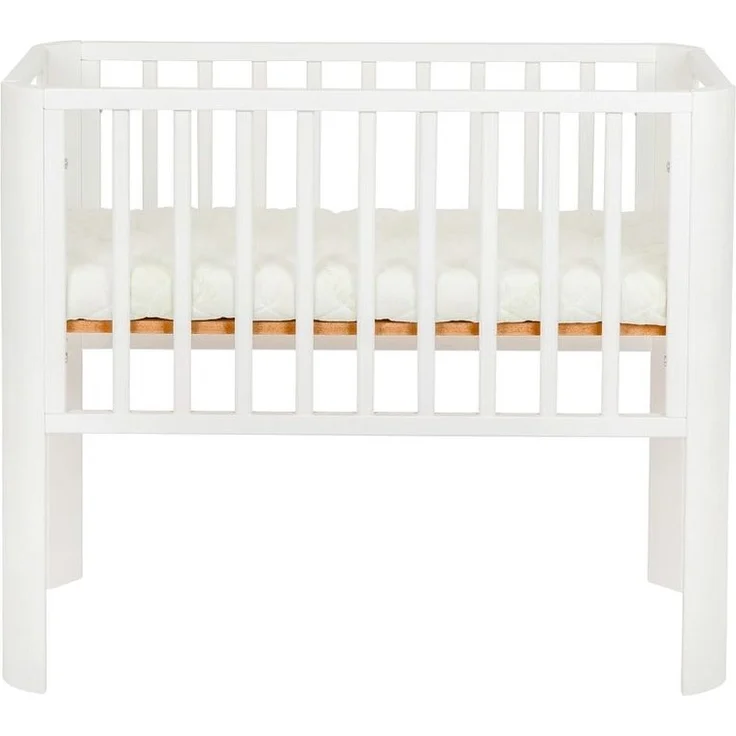 Beistellbett Baby Weiß – 5xHöhenverstellbar, Matratze & Holz – Bild 6