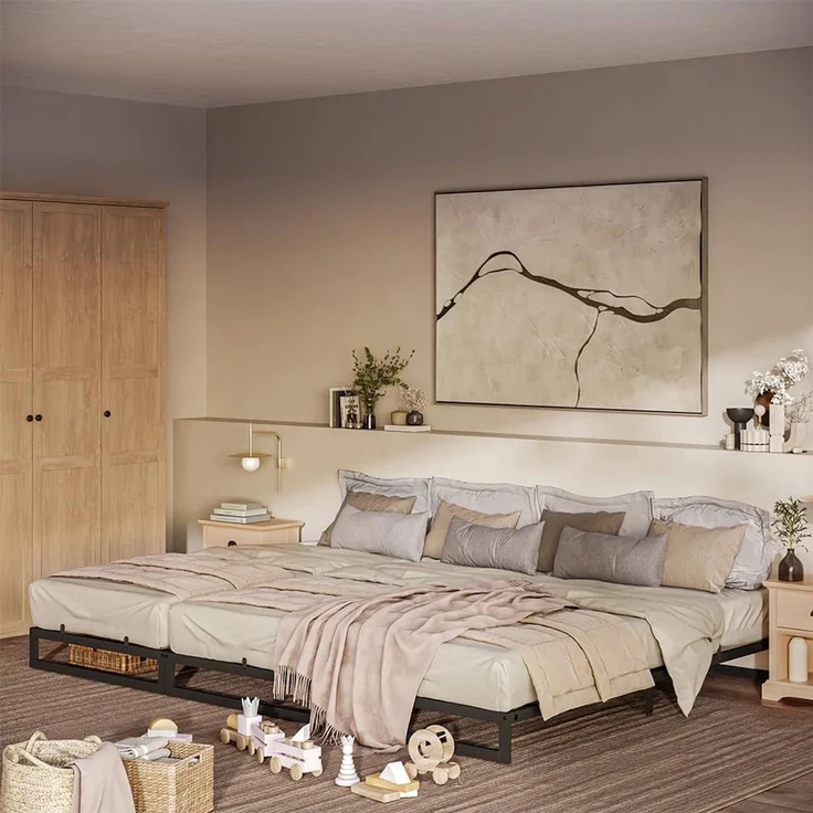 Bettgestell Lenora Schwarz 90x200 und 180x200 Vitalispa – Bild 5