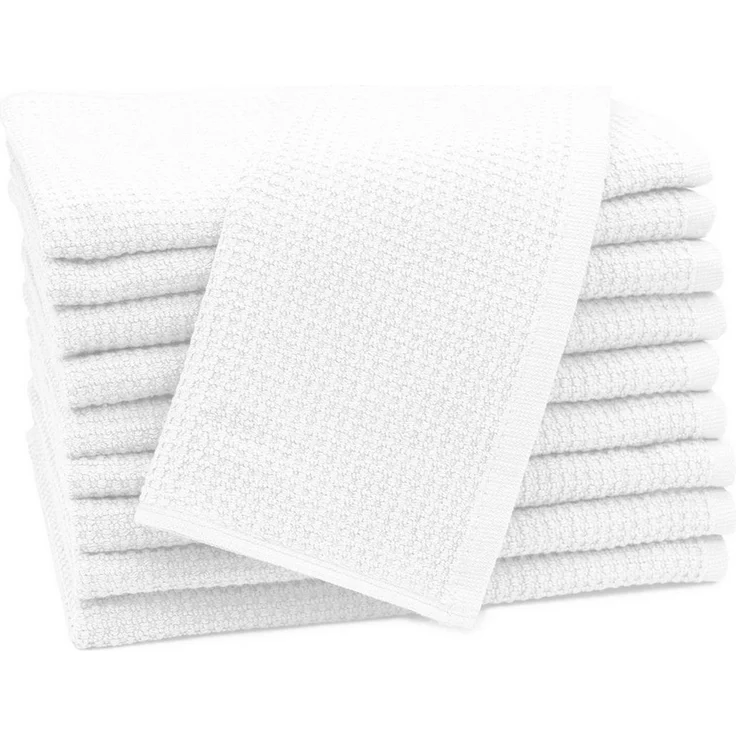ZOLLNER Gästehandtücher, Waffelpique (10-St), 30 x 50 cm, 100% Baumwolle, vom Hotelwäschespezialisten, Waffelpique – Bild 5