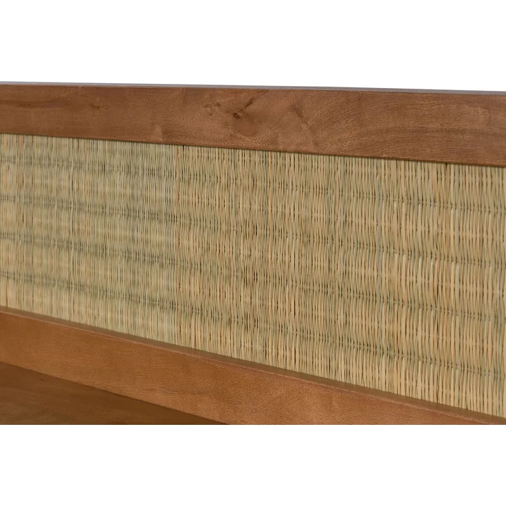 Wandregal Mango/Seegras 120x20x25 hellbraun lackiert MIZUMI #120 – Bild 3