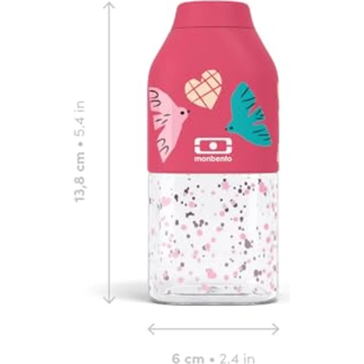 PEUGEOT Trinkflasche BIRDS DH 6x14 cm pink – Bild 5