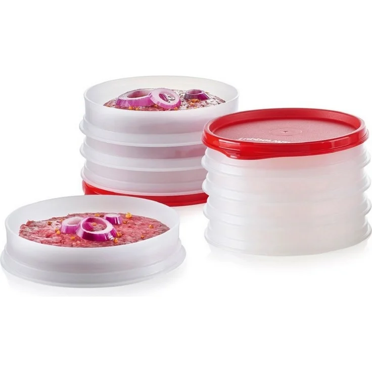 TUPPERWARE Aufbewahrungsdose Hamburger-Maker Former Presse Burgerpresse Frikadellen – Bild 2