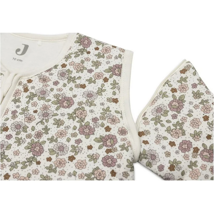 Jollein Retro Flowers Schlafsack - 70 cm Beige – Bild 2