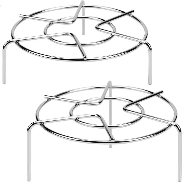 2er-Set – Edelstahl-Dampfeinsatz für Töpfe & Pfannen, geeignet für Schnellkochtöpfe (18 cm)