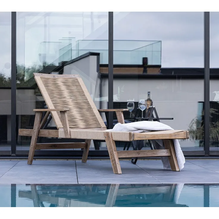 VENTURE HOME Little John | Holz Sonnenliege für