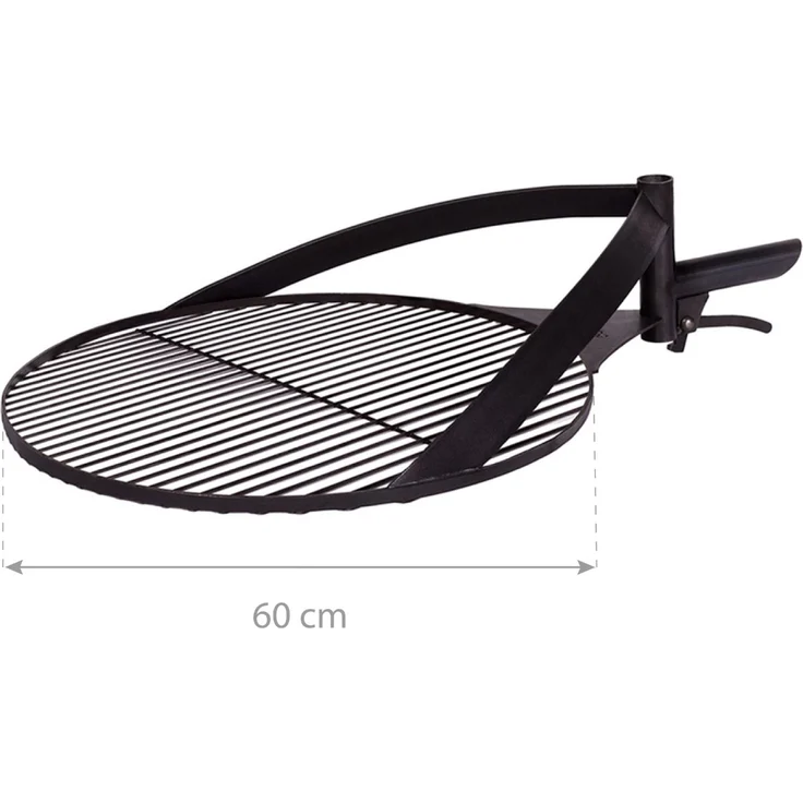CookKing Grillrost inkl. Griff, Stahl, grau, Ø 60 cm – Bild 3