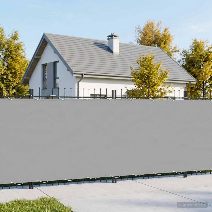 vidaXL Balkon Sichtschutz 150 x 1000 cm Stoff mit PU-Beschichtung 42036285 – Bild 3