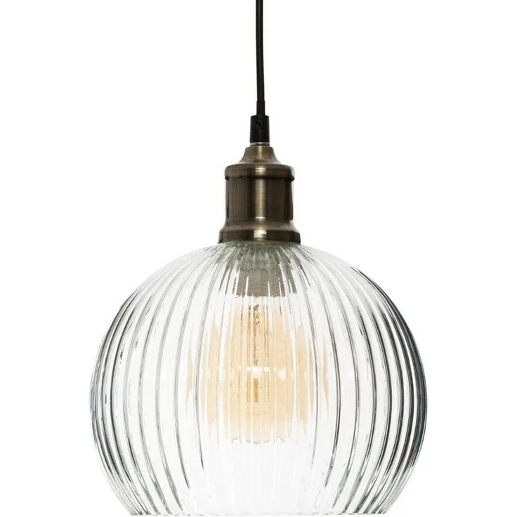 Hängeleuchte aus Glas LAYE, Pendelleuchte, Ø 20 cm, Atmosphera