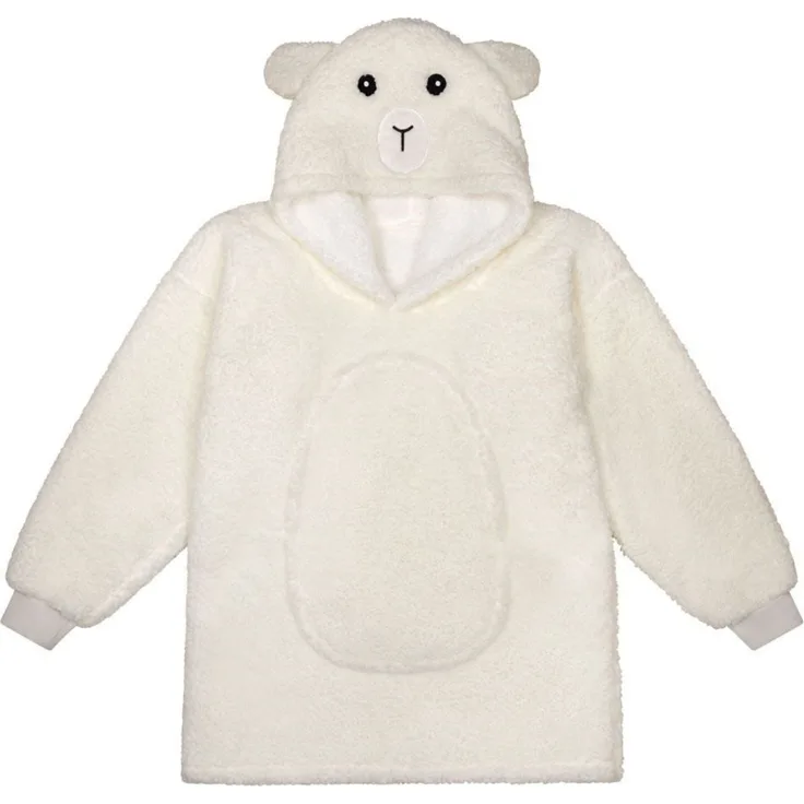 Noxxiez Hoodie Schaf Decke Kinder bis 160 cm für Zuhause Freizeit