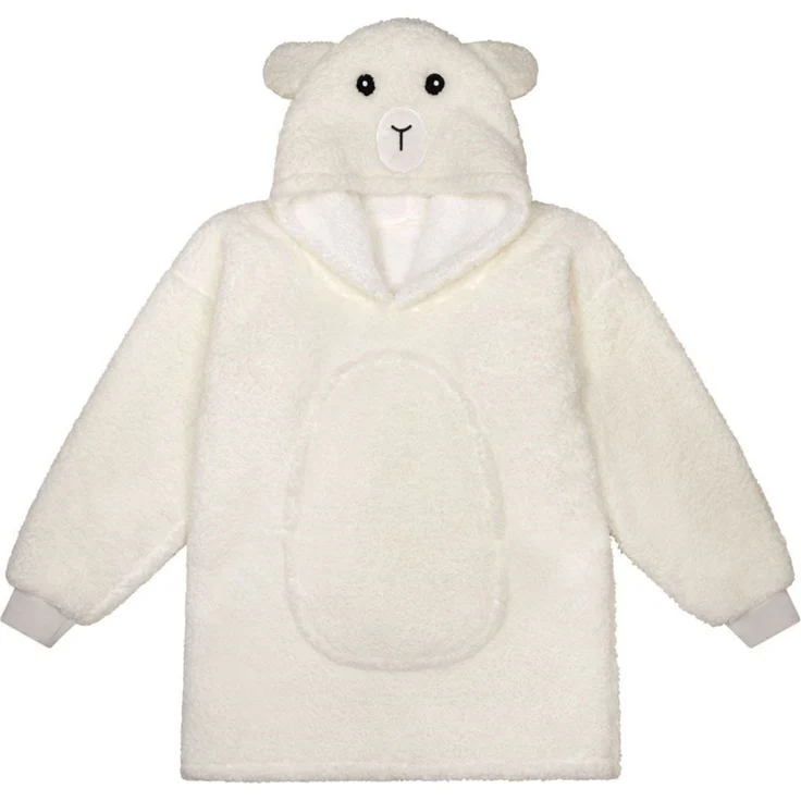 Noxxiez Hoodie Schaf Decke Kinder bis 160 cm für Zuhause Freizeit – Bild 1