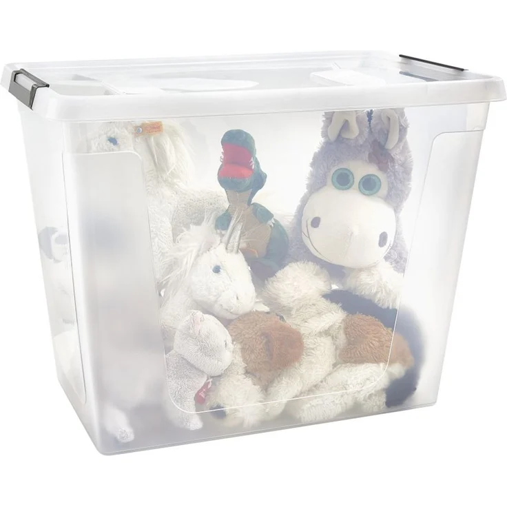 Gardissimo CLIP Aufbewahrungsbox Kunststoffbox Klarsichtbox Box rollbar – Bild 5