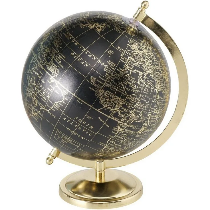 Dekoria Dekoration Globe Black 28 cm