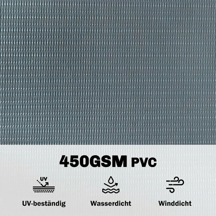 Outsunny Sichtschutzstreifen, Kunststoff, Grau, 14000L x 1B x 19H cm – Bild 4