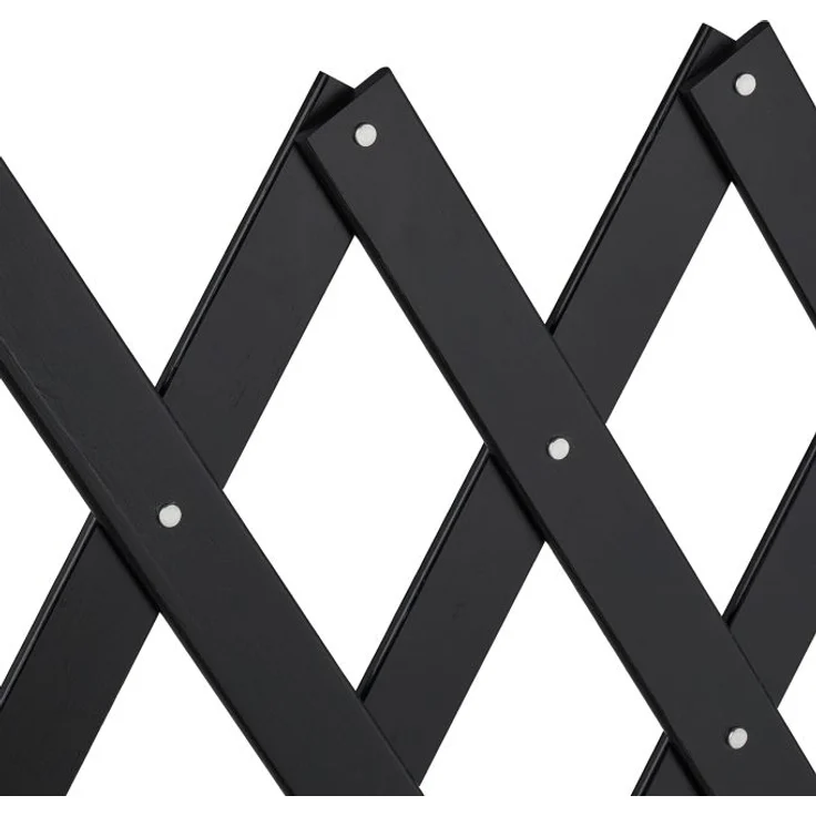 Relaxdays Hundeabsperrgitter ausziehbar bis 126 cm, 70-82 cm hoch, Bambus, Hunde Schutzgitter, für Treppe & Tür, Schwarz – Bild 6