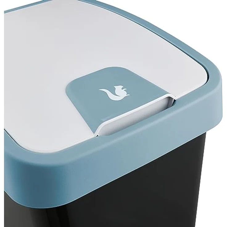 keeeper Premium Abfallbehälter mit Flip-Deckel, Soft Touch, 45 l, Magne, Nordic Blue – Bild 7