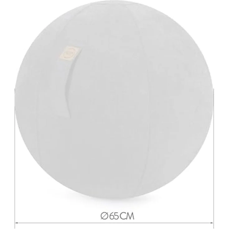 MAGMA Sitzball BVB 09 D 65 cm schwarz Borussia Dortmund – Bild 2