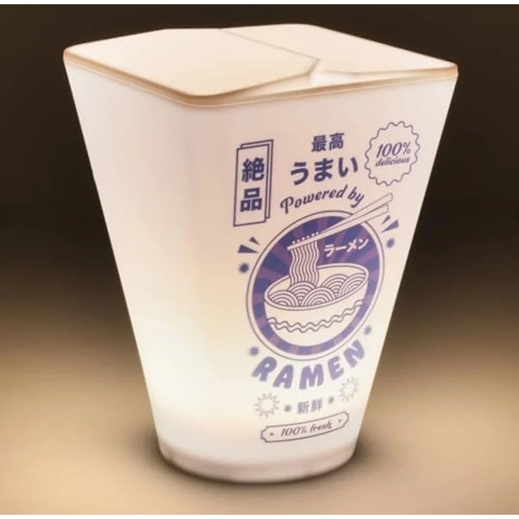 Ramen Box Licht - Von japanischen Nudelschachteln inspiriertes batteriebetriebenes Licht, Geschenk für Soba-Liebhaber, ausgefallene Dekoration, Weiss/Opulenter Garten – Bild 2